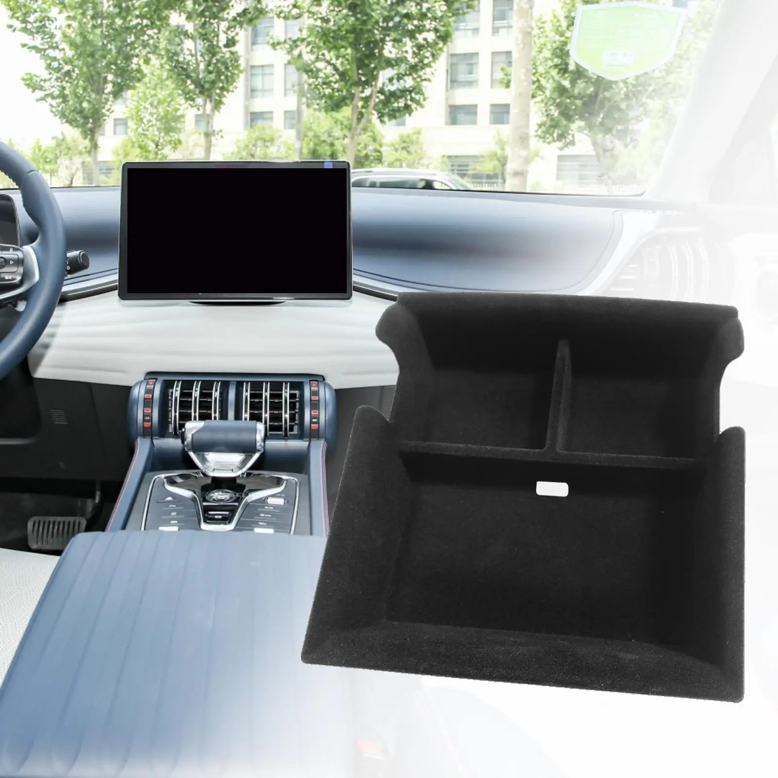 Center Console Organizer Tray Armrest Storage Box Holder for Byd Yuan Plus Interior Accessories