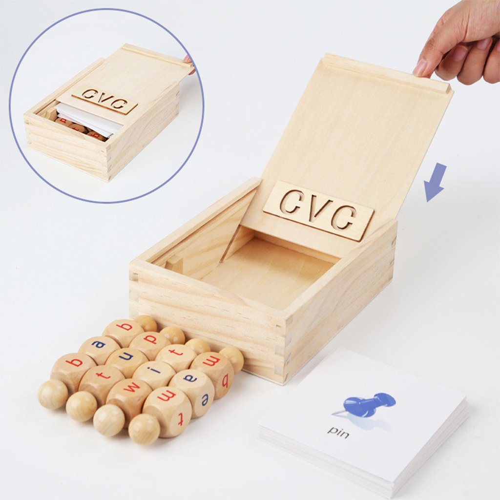 Wooden Spelling Games Learning Alphabet Letter Block for Preschool Toddlers