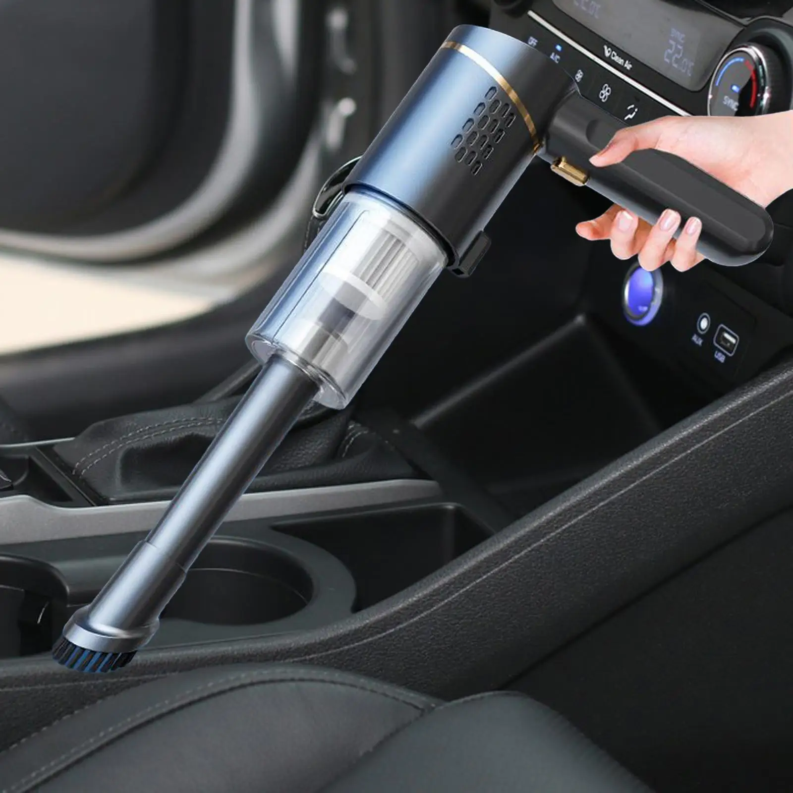 Car Vacuum Cleaner Lightweight Portable High Power Multifunction Hand Vacuum Duster for Home Keyboard Pillows Carpet Car