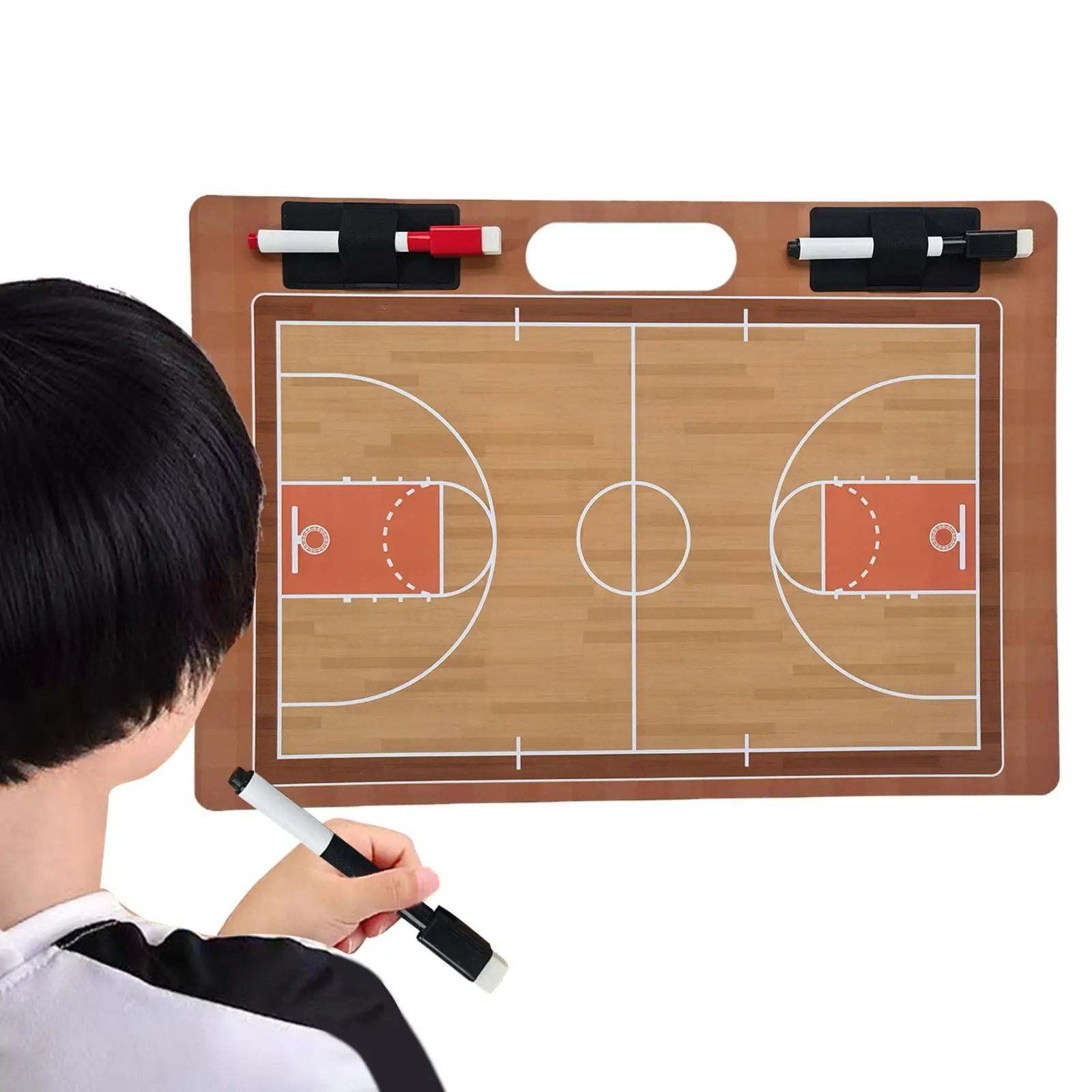 Dry Erase Play Board Equipment Basketball Clipboard Coaches Board Basketball Coaching Board for Gym Strategizing Plays Coach