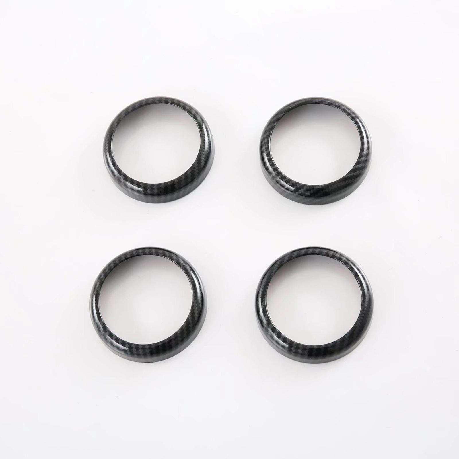 4Pcs Door Speaker Rings Stickers Decals for Byd Atto 3 Yuan Plus Car Accessories