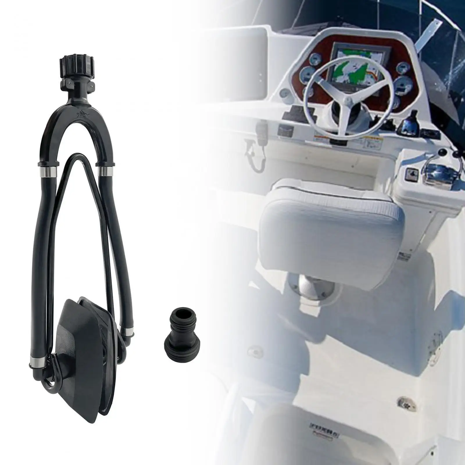 Motor Flusher for Boats Universal Outboard Motor Flushing Outboard Washer Boat Ear Muffs Dual Water feed Motor Flusher