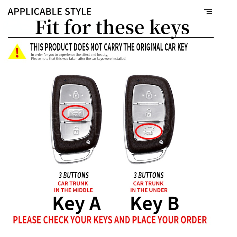 Nuova custodia per chiave a distanza per auto in lega Shell per Hyundai Tucson Sonata Santa Fe Elantra Accent Solaris Verna ix25 ix35 i20 i30 i40 - S281ea2d2b65c418cb638598bcbba427fE