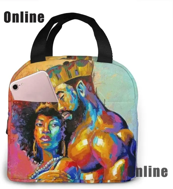 Black Queen African Girls Bags  African American Lunch Bags - Black Girl  Lunch Bag - Aliexpress