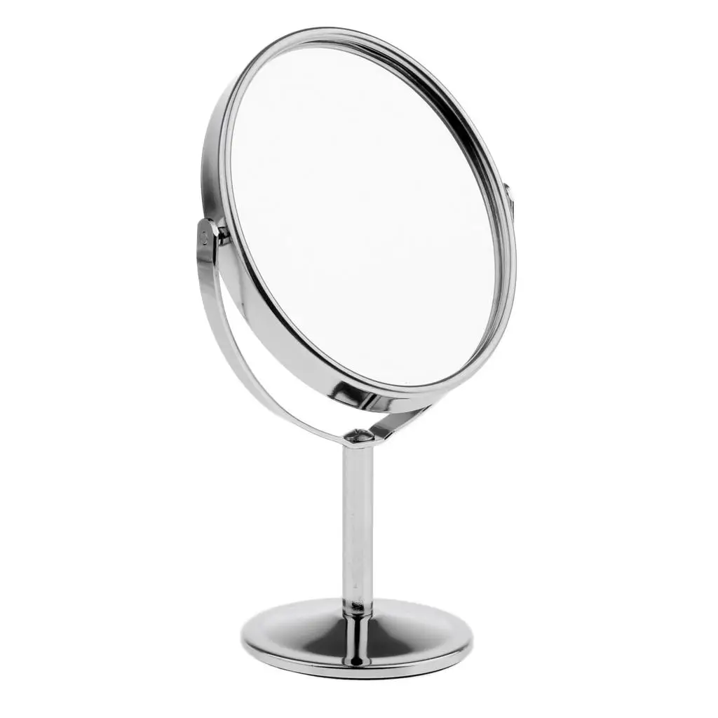 Women Makeup Cosmetic Stand Mirror Sided Magnifying Oval Girl Gift