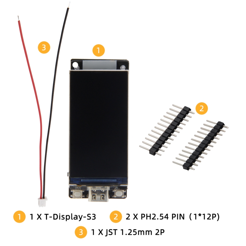 R58A LILYGO T-Display-S3 ESP32-S3 1.9 em ST7789