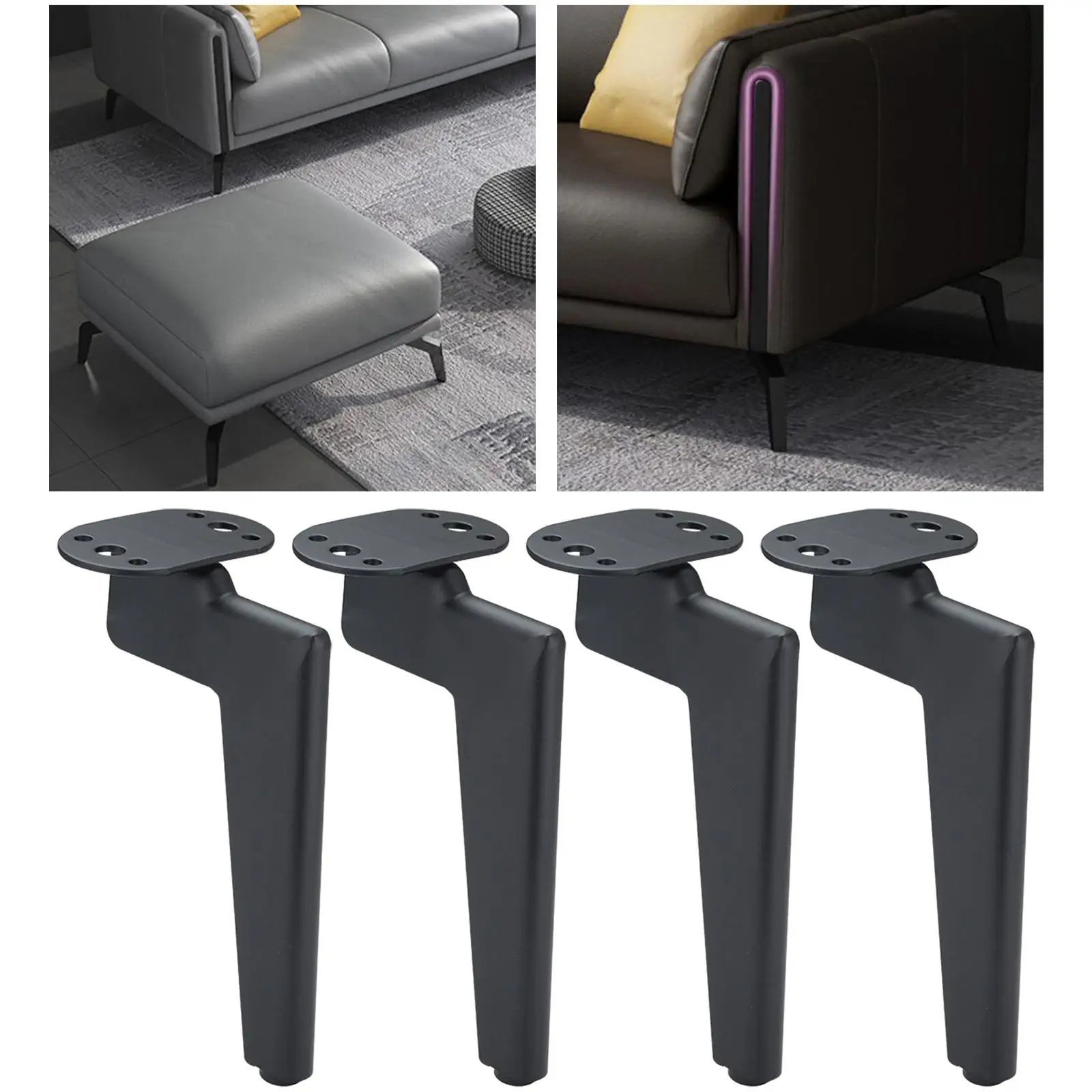 4 Pieces Modern Furniture Legs Decorative Sofa Legs Replaceable Parts for Cabinet Furniture Cupboard Couch Bookcase