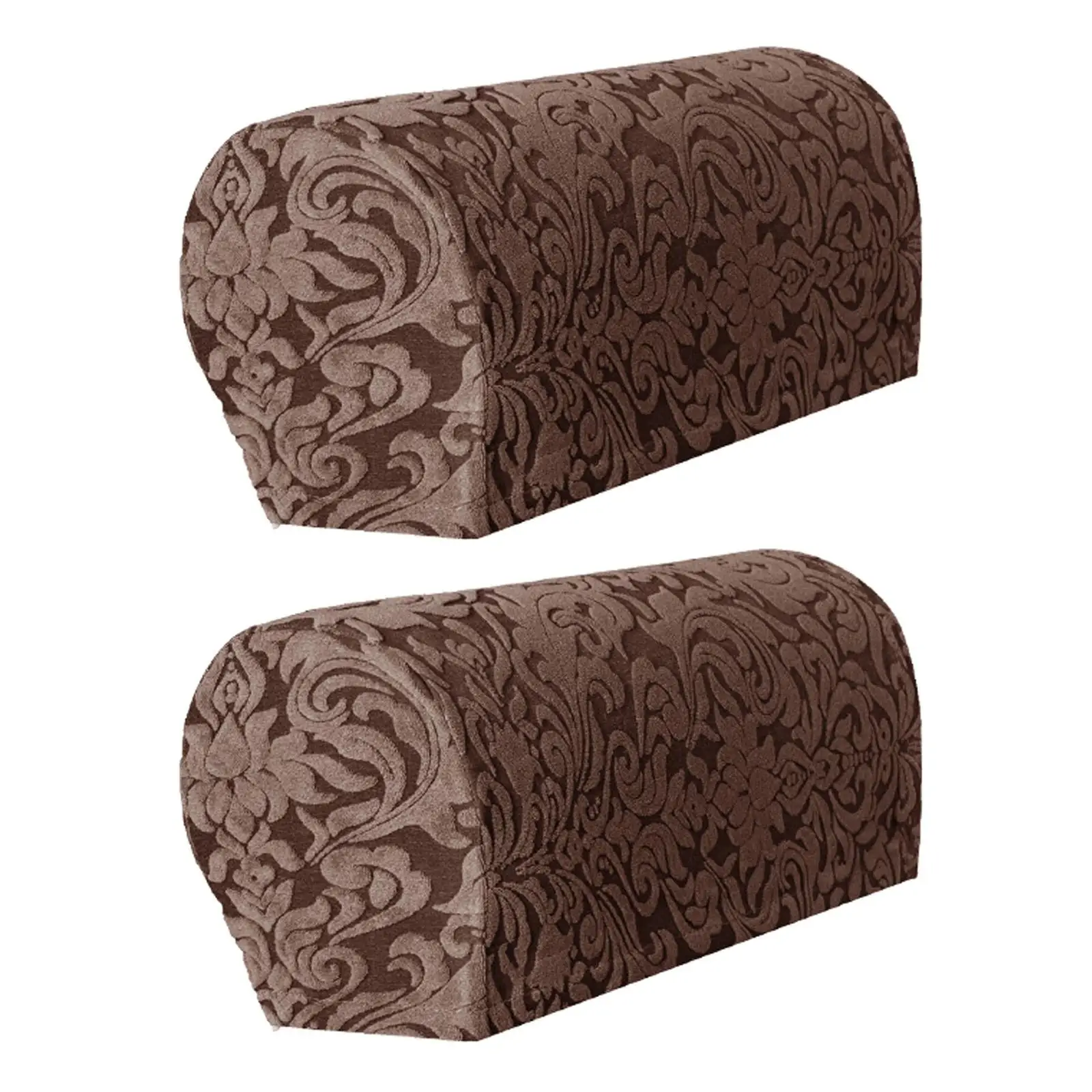 Stretch Armrest Covers Jacquard Sofa Armchair Slipcovers Protector Accessories