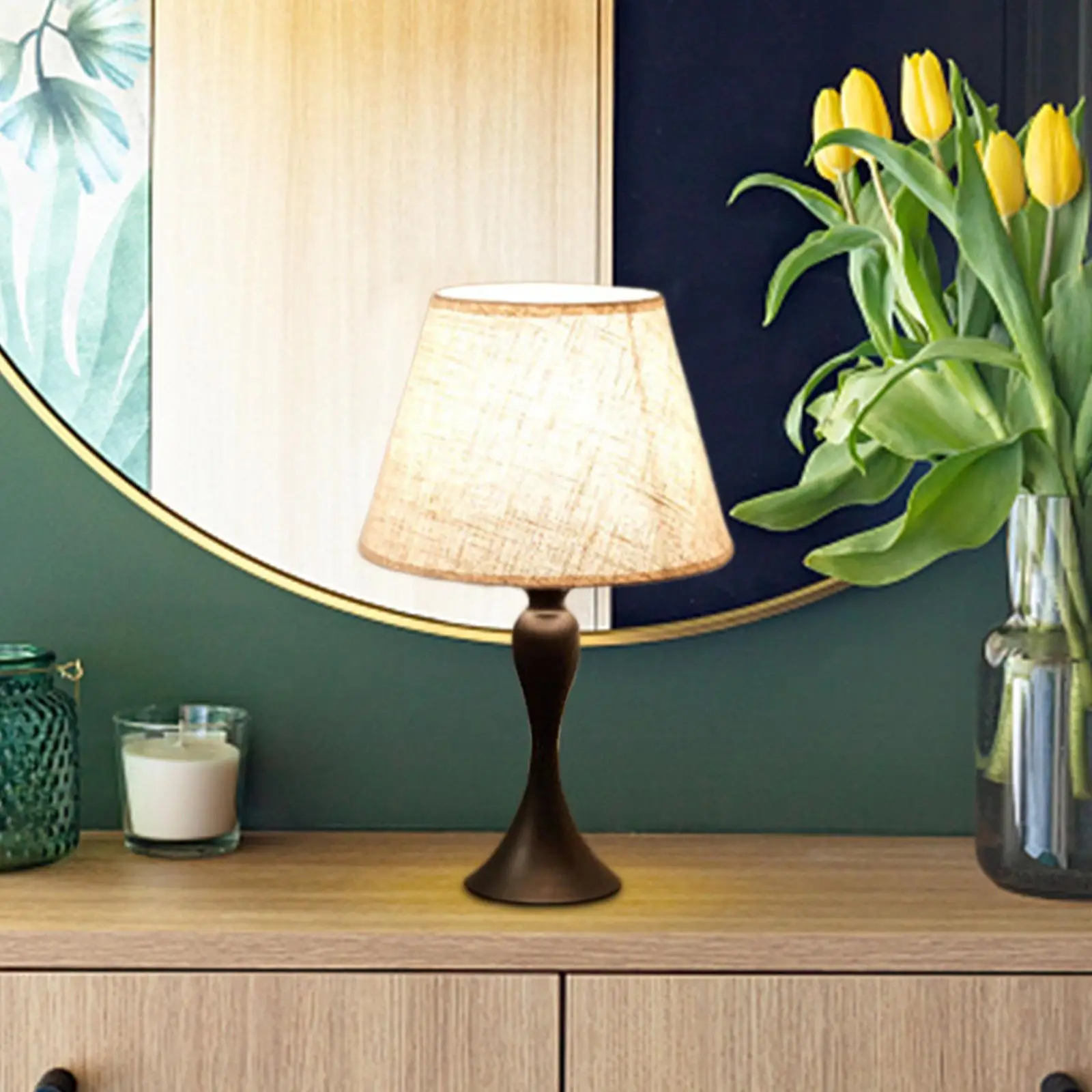 Simple Lantern Table Lamp Desk Light Decorative Romantic for Bar Decoration
