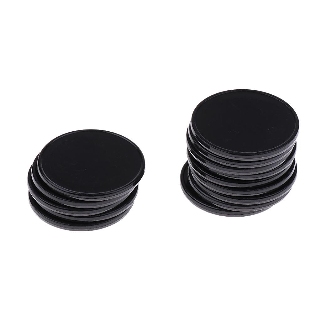 100 Pcs Plastic Poker Chips Bingo Board Games Markers Tokens Kids Counting Toy Family Club Party Supplies Black