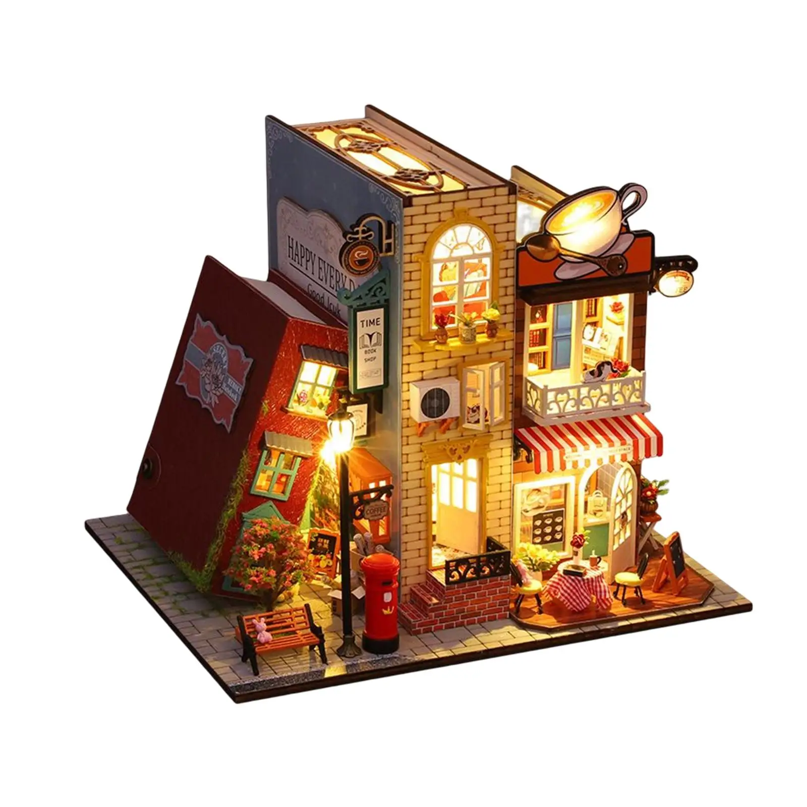 Dollhouse DIY Kit Dollhouse Model Building Kit for Decoration Collection