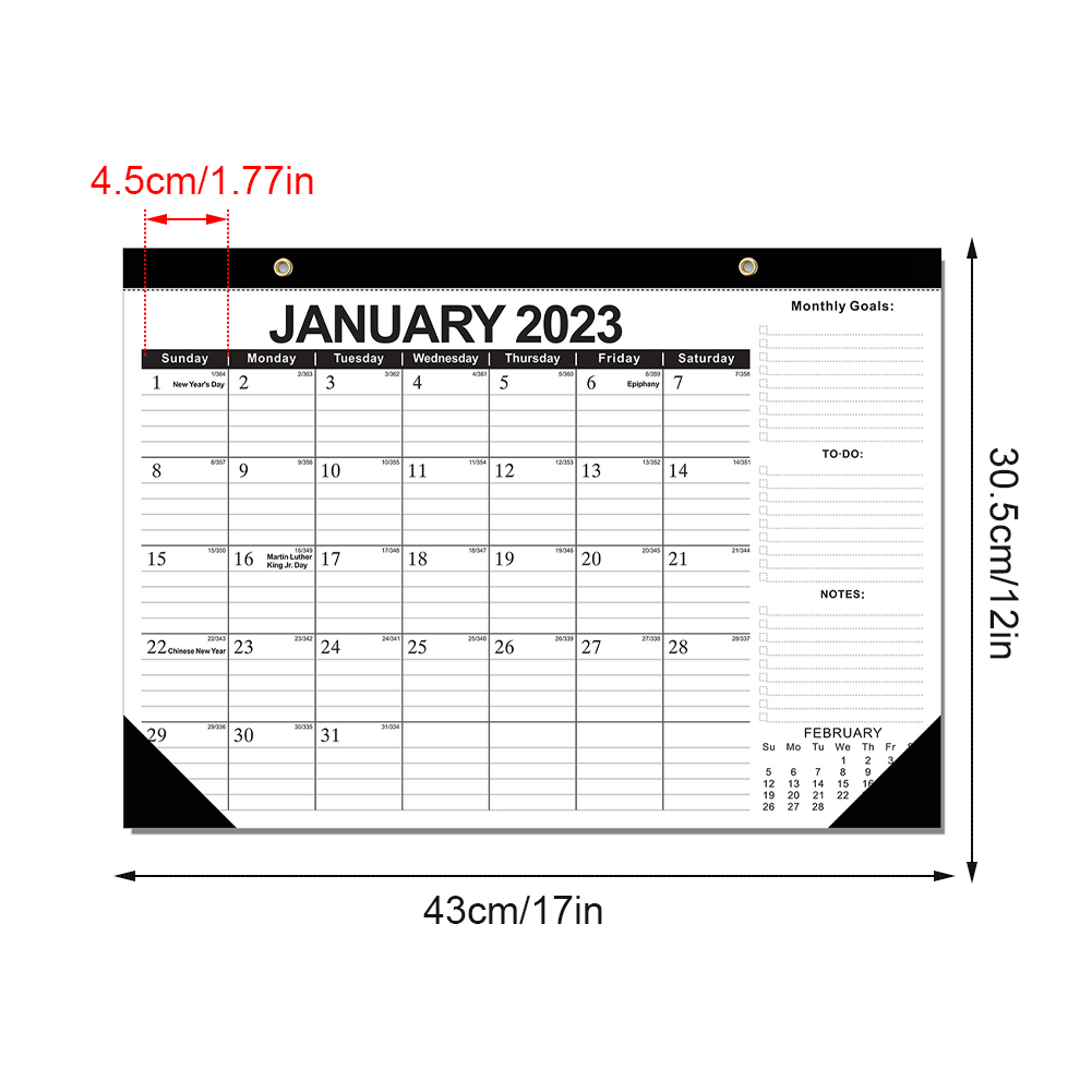 2023-2024 Праздничный большой блок для письма настенный подвесной стол  календарь ежедневное планирование даты для Дома Офиса 18 месяцев заметки  ежемесячная цель | AliExpress