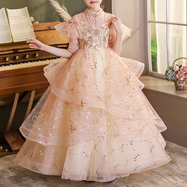 Sydney's Closet SC7328 Prom Dress Glitter Ball Gown Lace Top Tulle Lon –  Glass Slipper Formals