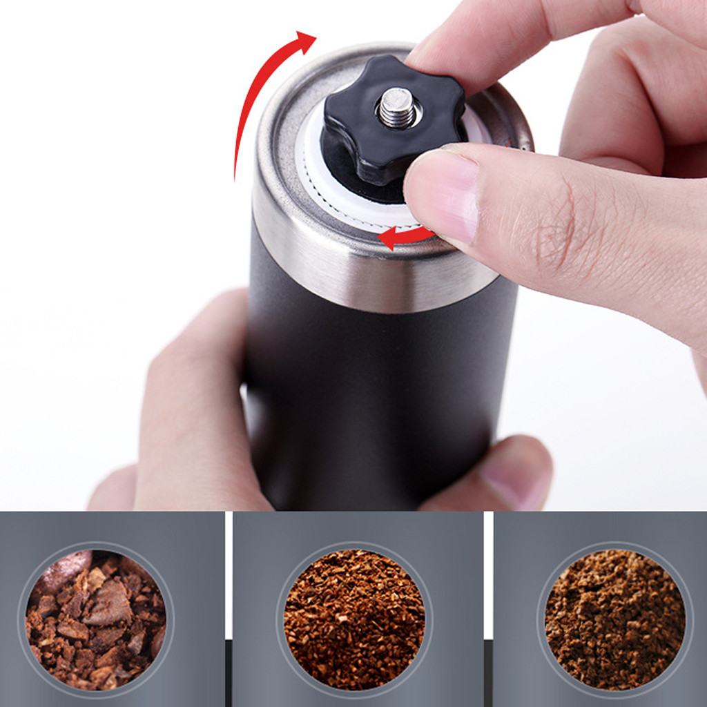 Title 5, Manual Ceramic Coffee Grinder Stainless Steel C...