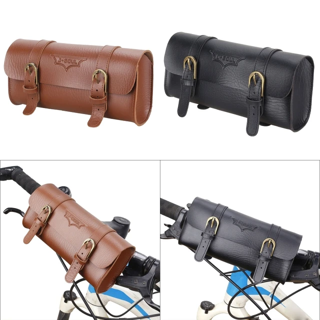 Bicycle Trunk Bag Waterproof Carbon Leather Seat Pack