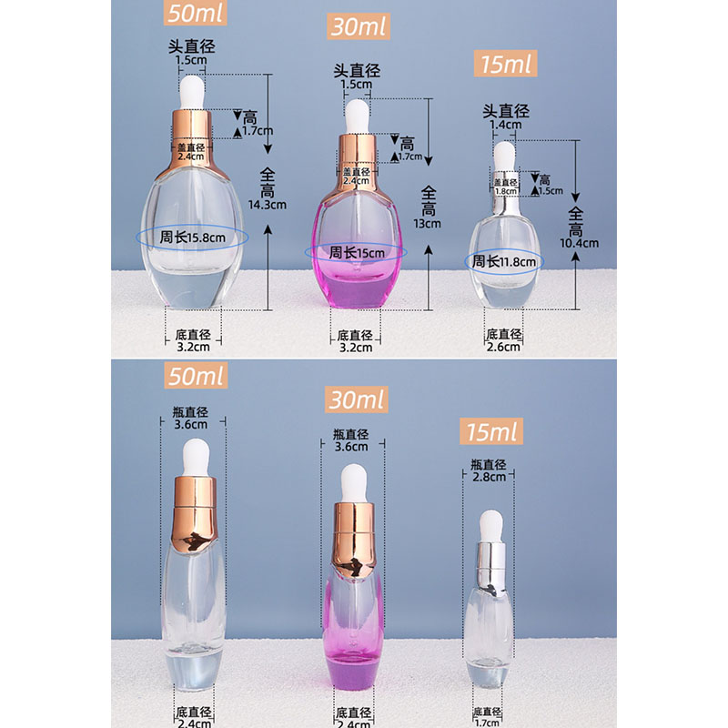 Best of Dropper Bottle 15ml 30ml 50ml Tubes Aromatherapy Liquid For Essential Travel Rose Gold Massage Oil Pipette Refillable Bottles Reviews & Tips - Image 3