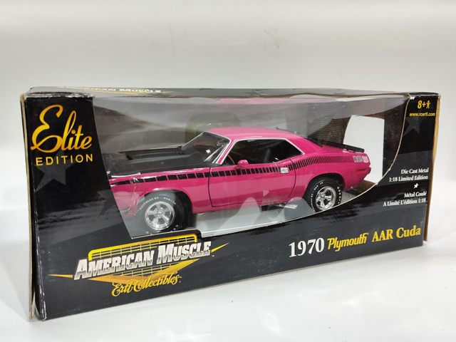 1/18 Scale Diecast Car Model Toys 1970 Plymouth AAR CUDA RC2 Die