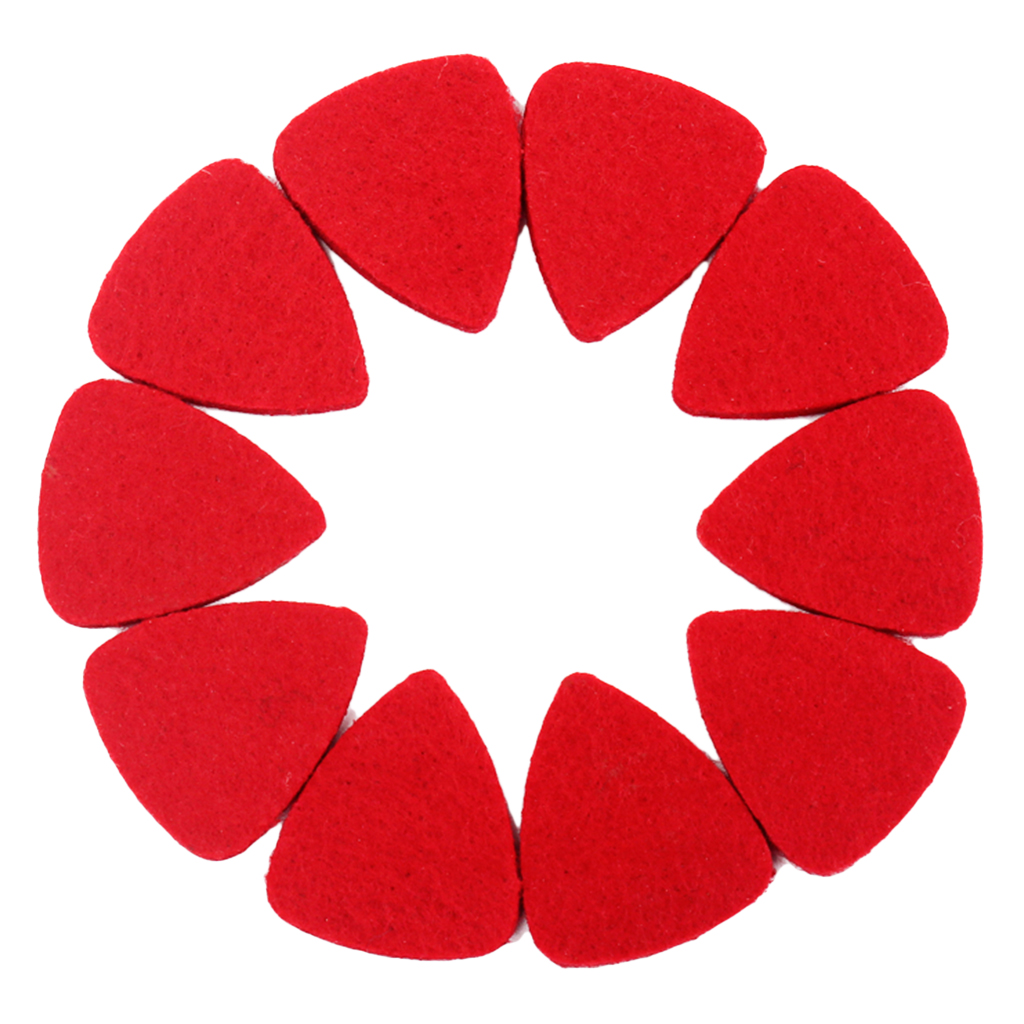 10 Pieces / Set Ukulele Pick Wool Felt Guitar Picks Picks Spare Parts