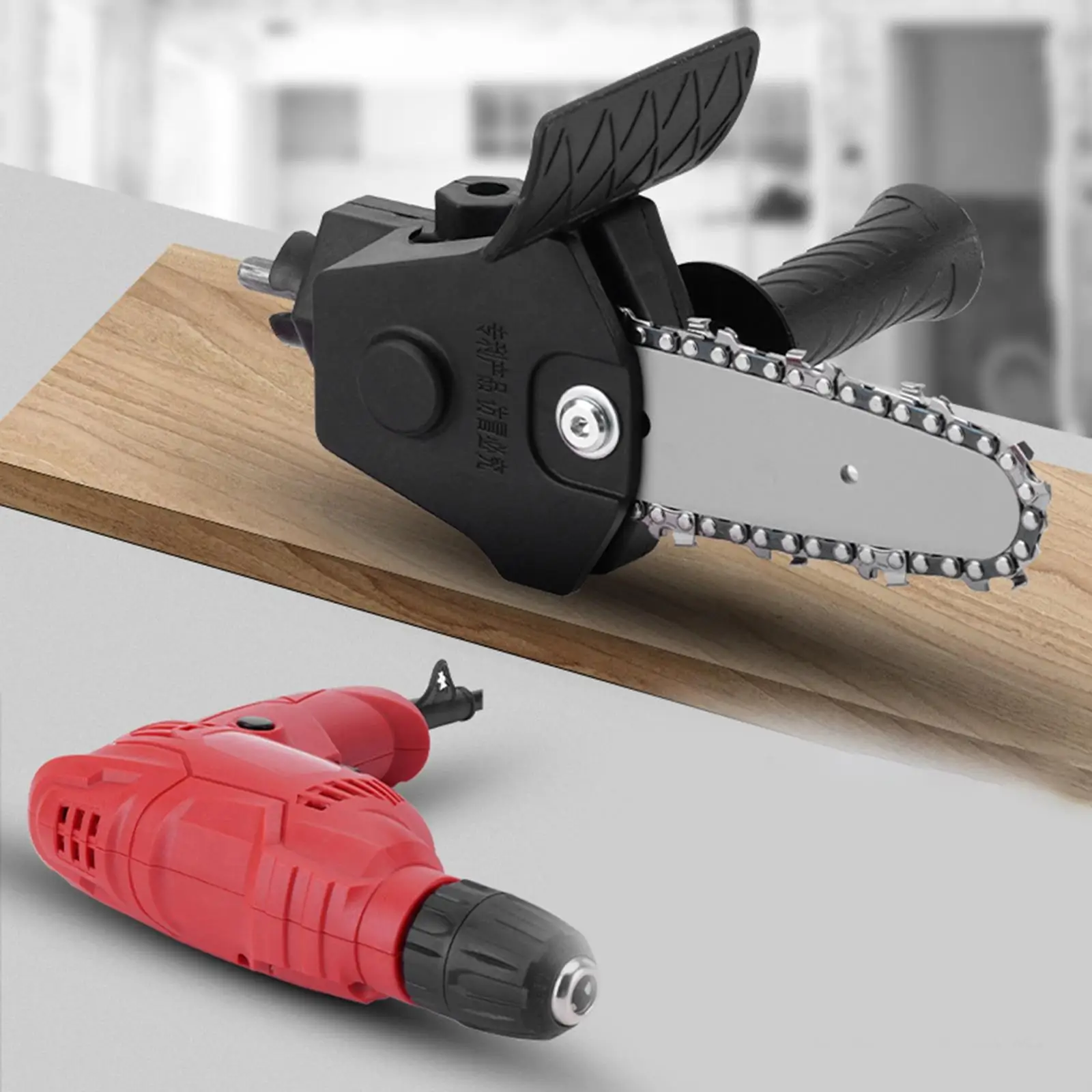Portable Mini Electric Chainsaw Saw Wood Cutter One Hand Power Tool for Logging Trimming Branch Pruning Shears Garden