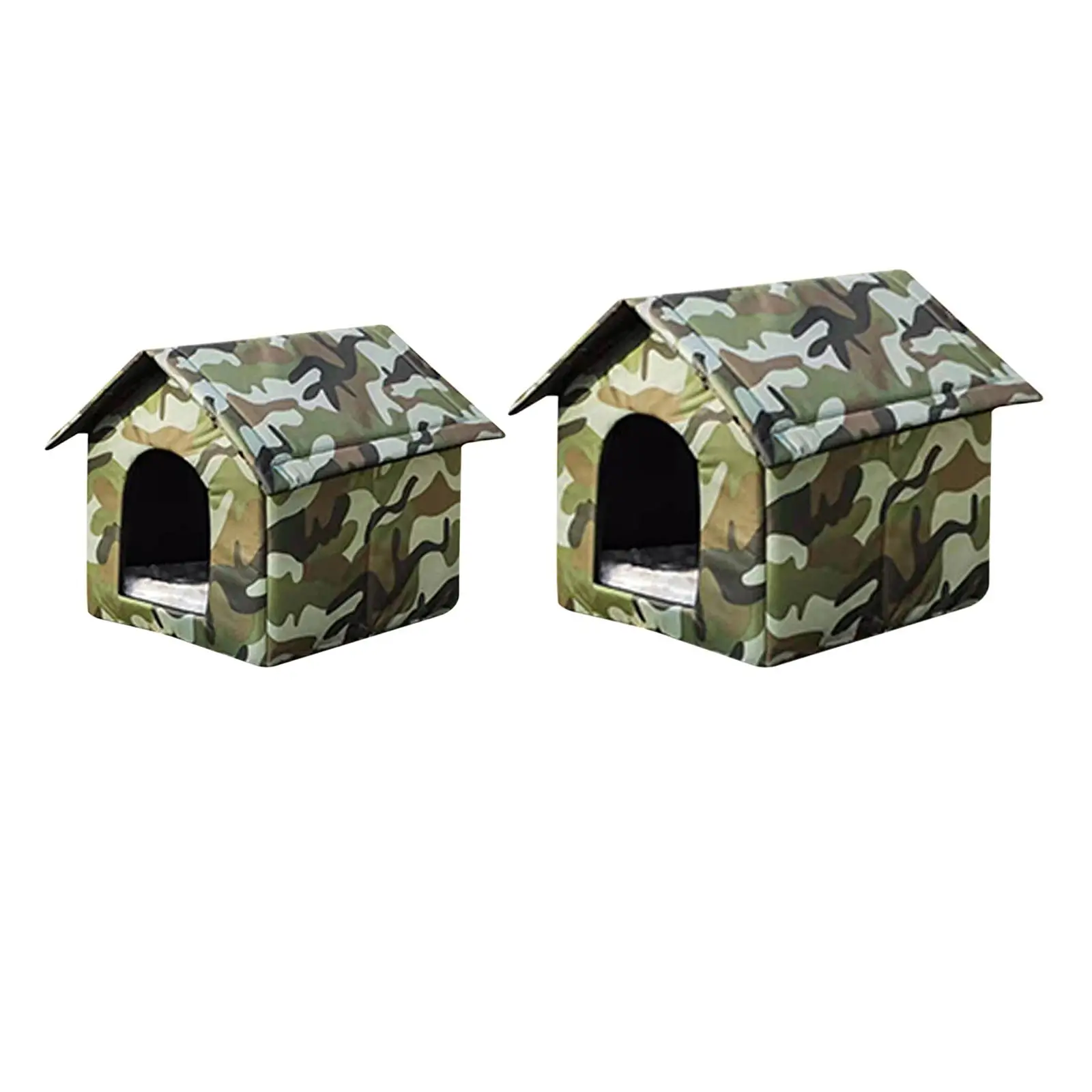 Oxford Cloth Stray Cats Shelter Weatherproof Kennel Bed Puppy Kitten Small Dogs Outdoor Feral Cats Warm House for Indoor Outdoor