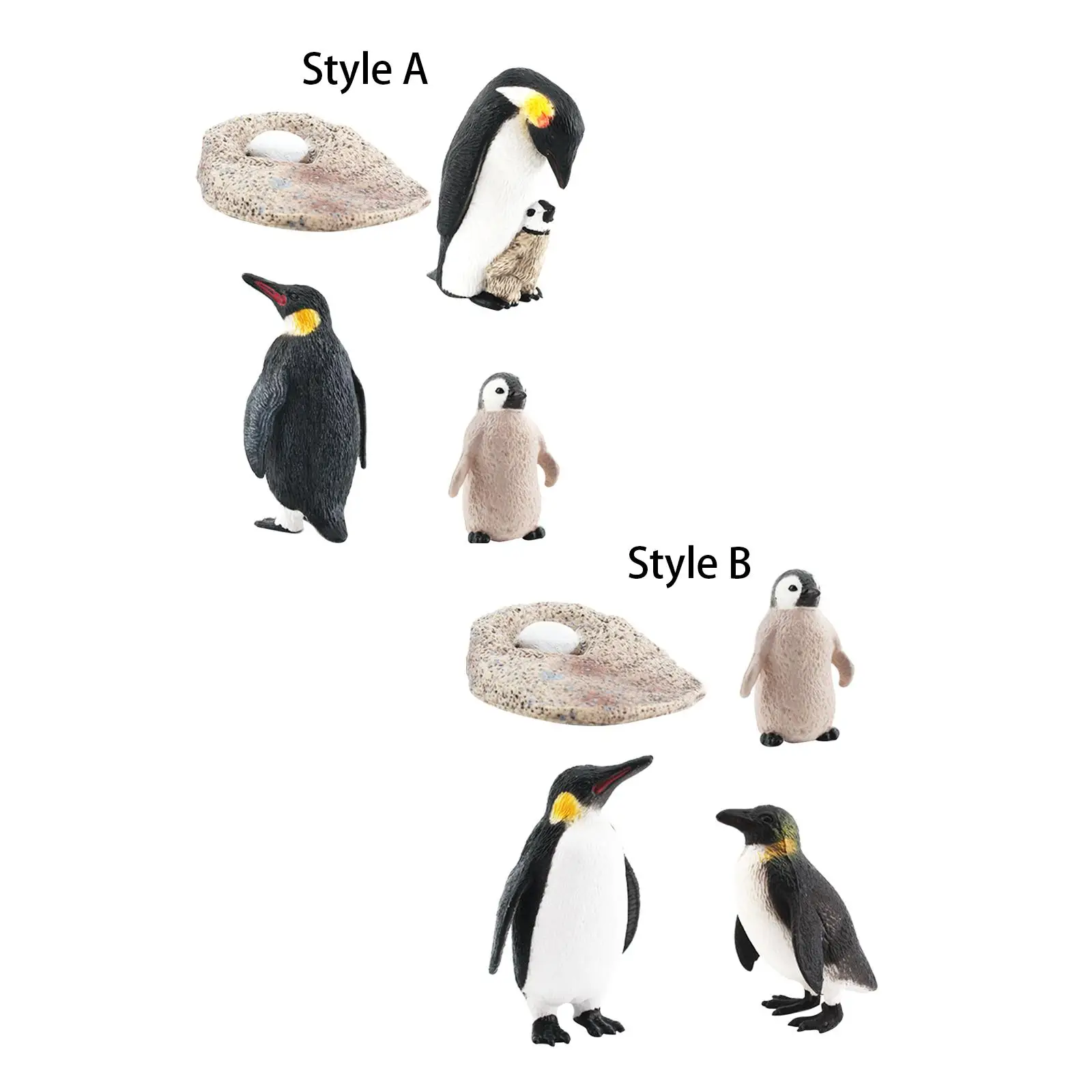 Penguin, Realistic Animal Figures, Del Figures, Science Toys, 4 Stages for Development Toys