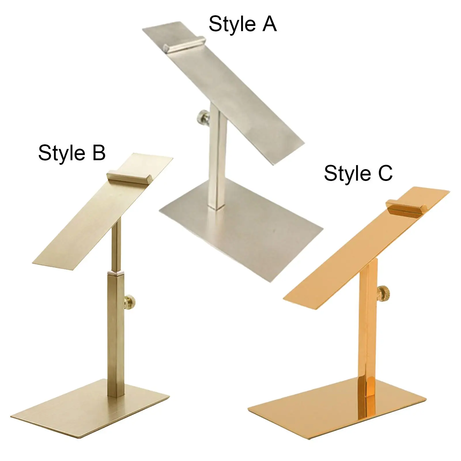 Shoe Display Stand Adjustable Polished Stand Space Saver Holder Shoe Riser for Store Sports Shoes Sandals Men Leather Shoe Women