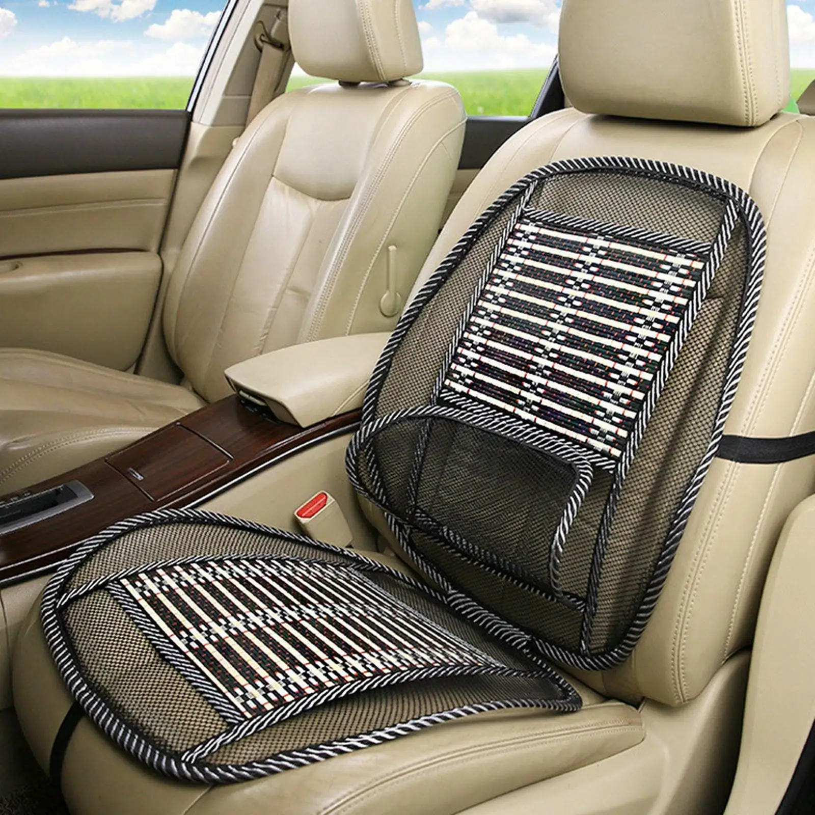 Car Summer Seat Cushion Lumbar Backrest Comfortable Fit for Truck Parts Car Interior Supplies