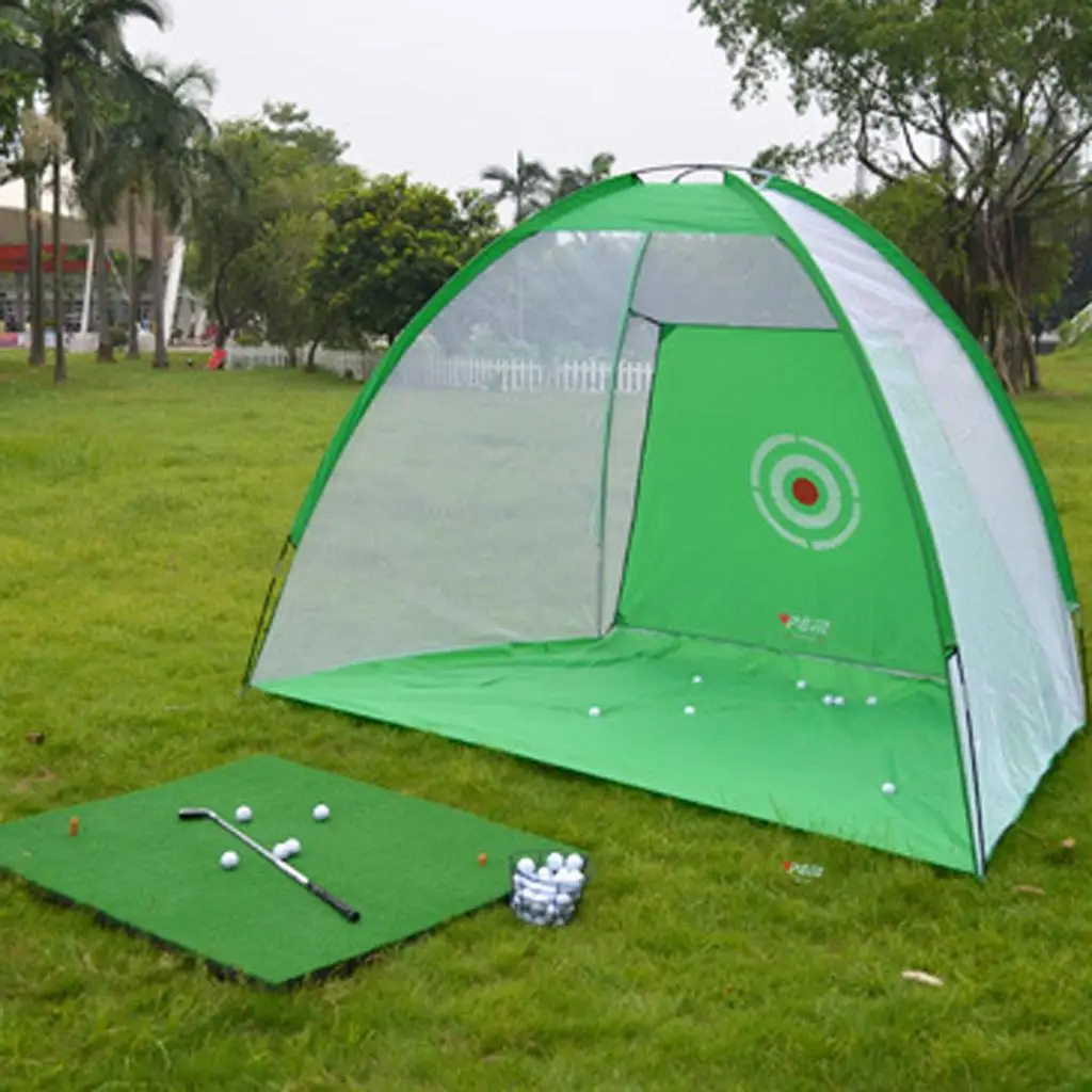 Golf Practice Cage Hitting Automatic Ball System with Target Sheet and 