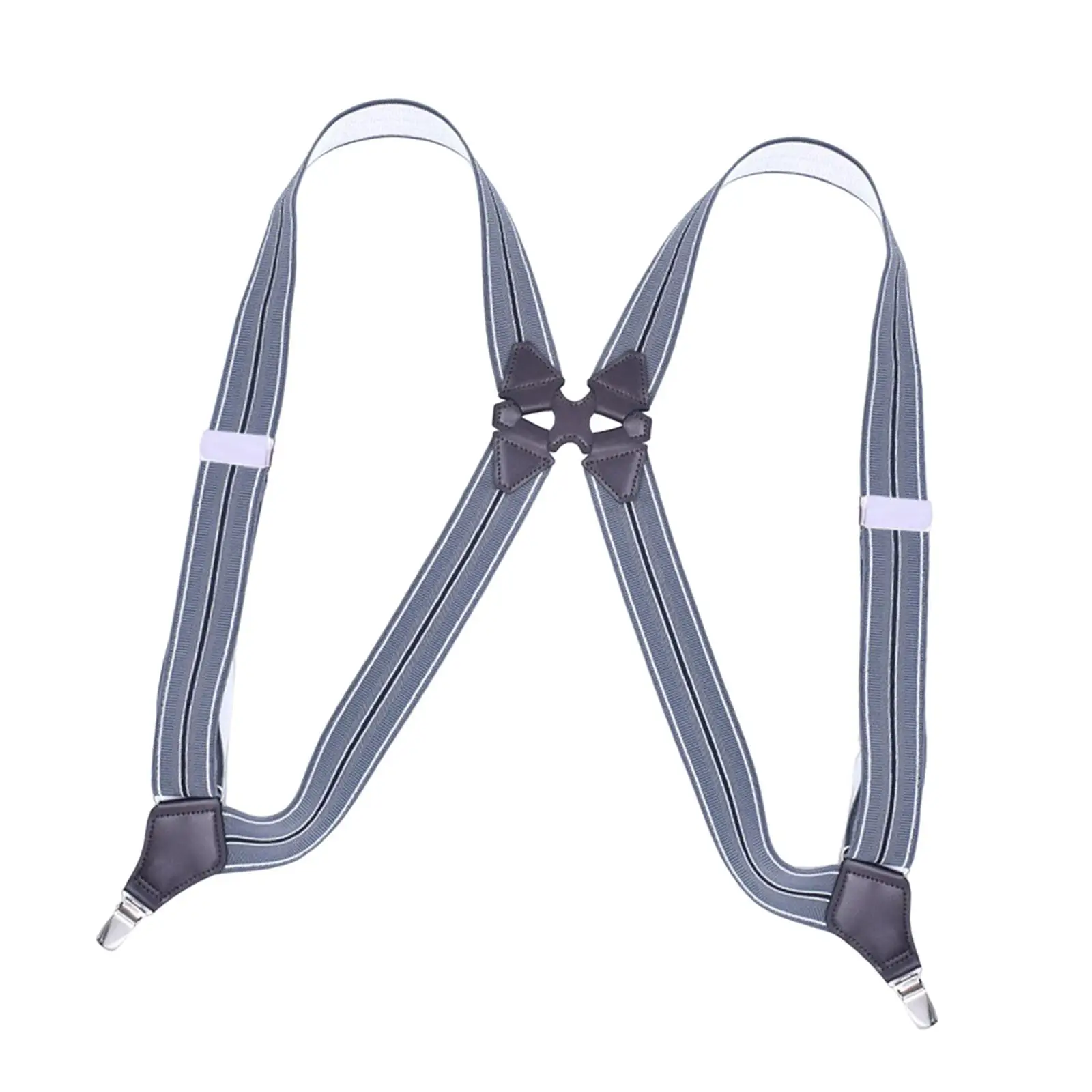 Casual Men Suspenders Hooks Button Unisex Adults Y Shaped Heavy Duty Adjustable Elastic Pants Suspender for Dance Group