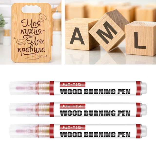 Scorch Pen Marker Chemical Wood Burning Pen Wood Burning Markers Pens  Stationery for DIY Wood Crafts Projects