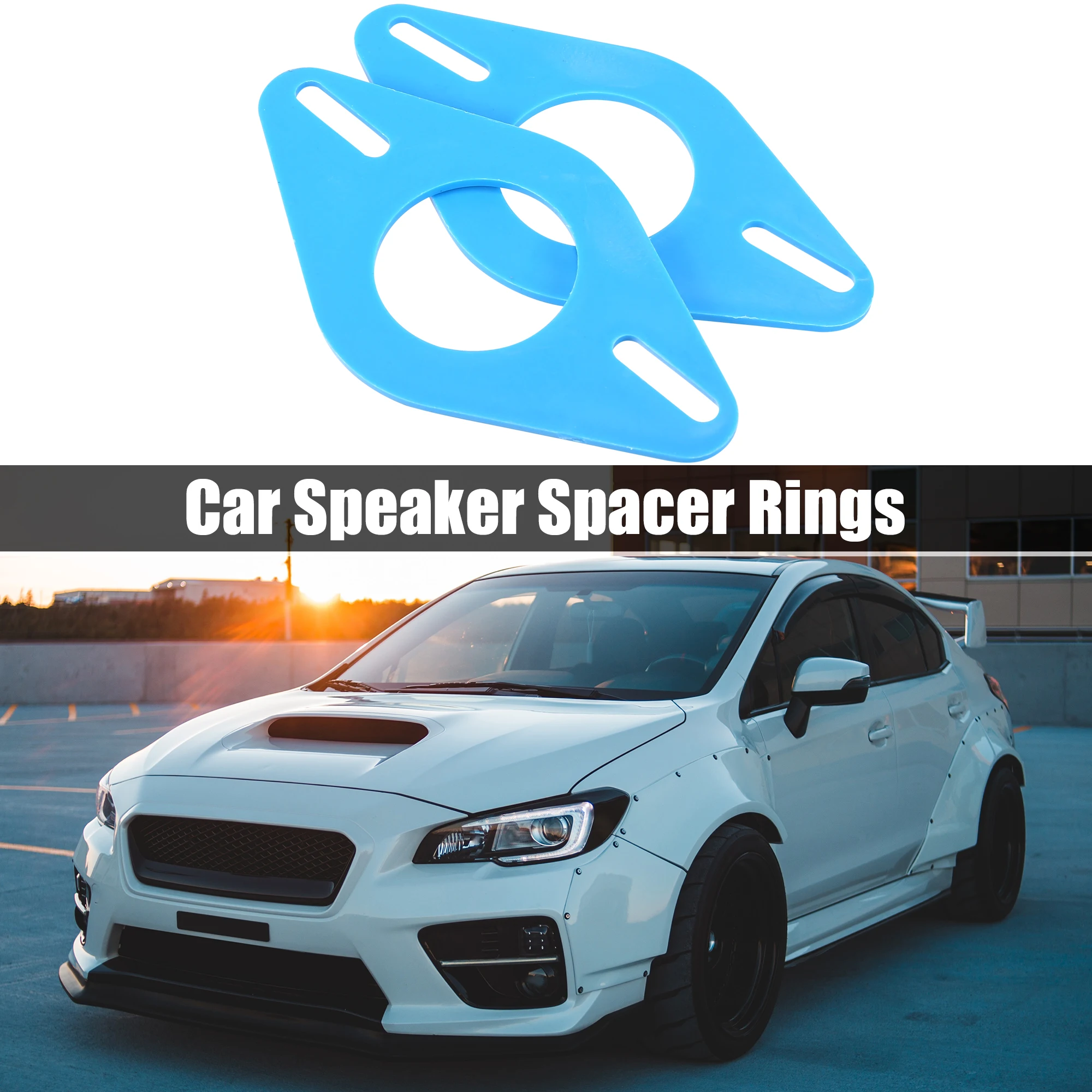 Anillos adaptadores azules para montaje de altavoces de coche