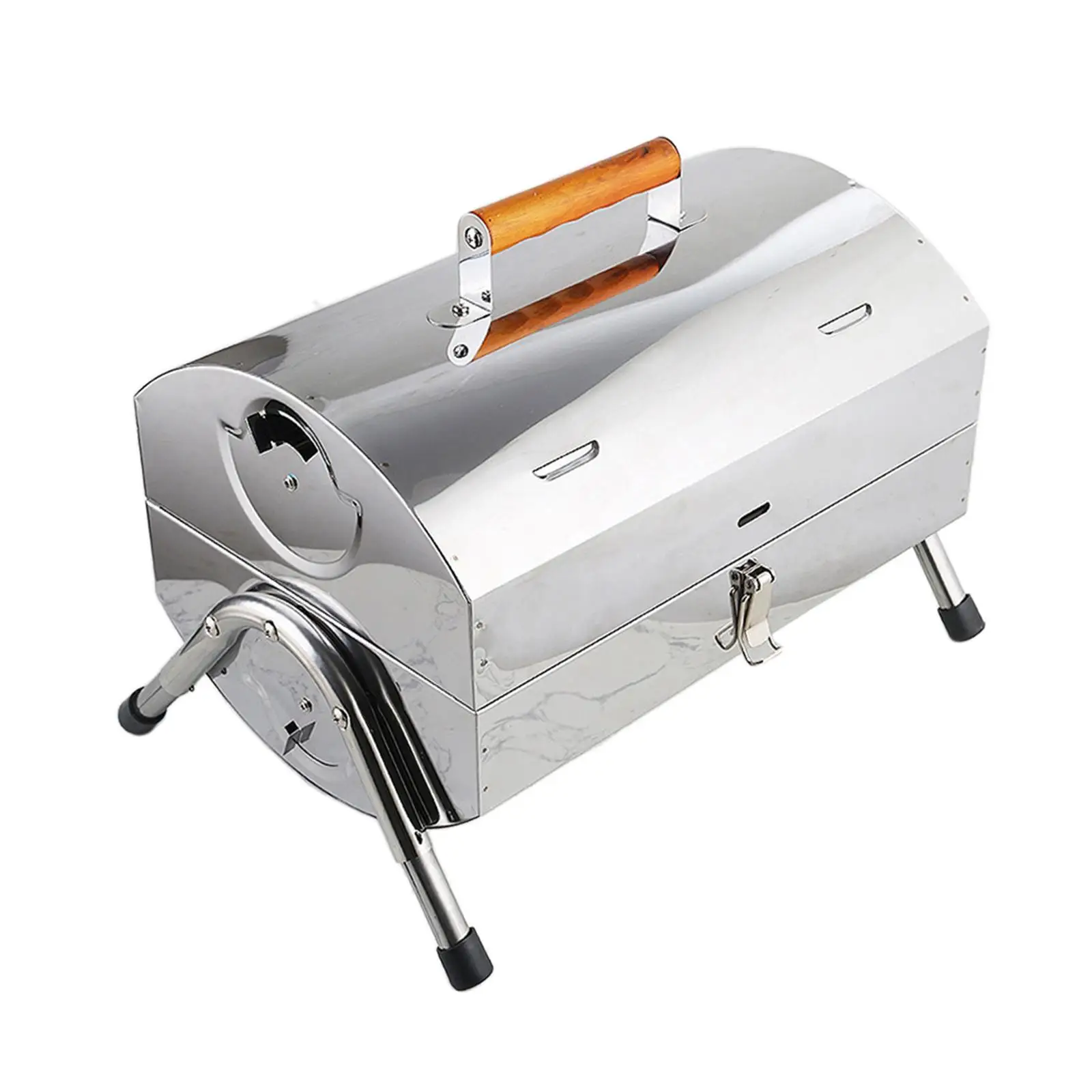 Tabletop Charcoal Grill Household Grilling Meat Multifunctional Mini Camping Grill for Beach RV Traveling Garden Hiking Backyard