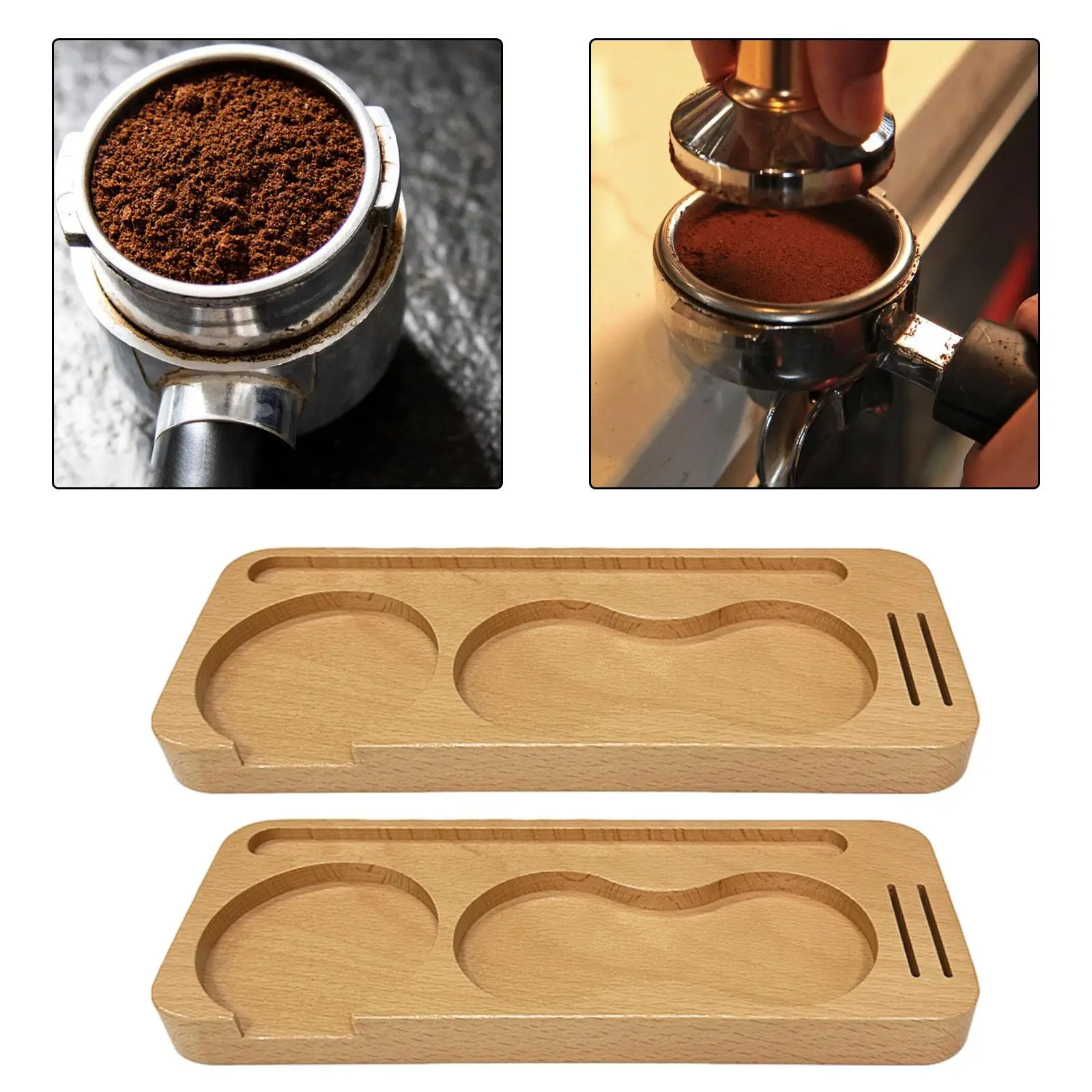 Wooden Coffee Tamper Stand, Support Base Rack, Espresso Accessories, Coffee