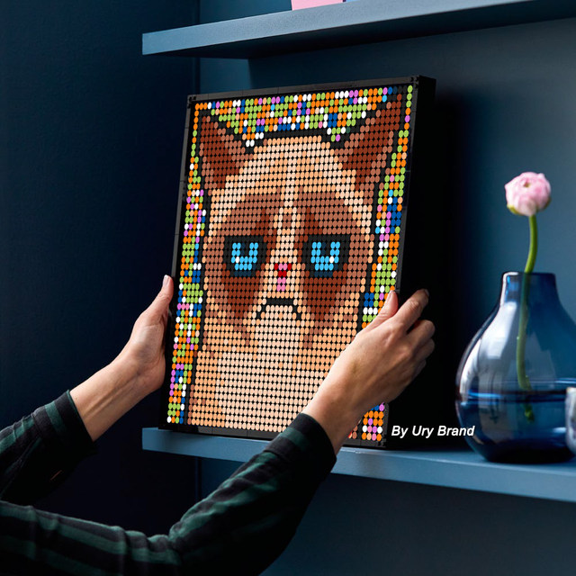 Siamese Cat Pixel Art – BRIK