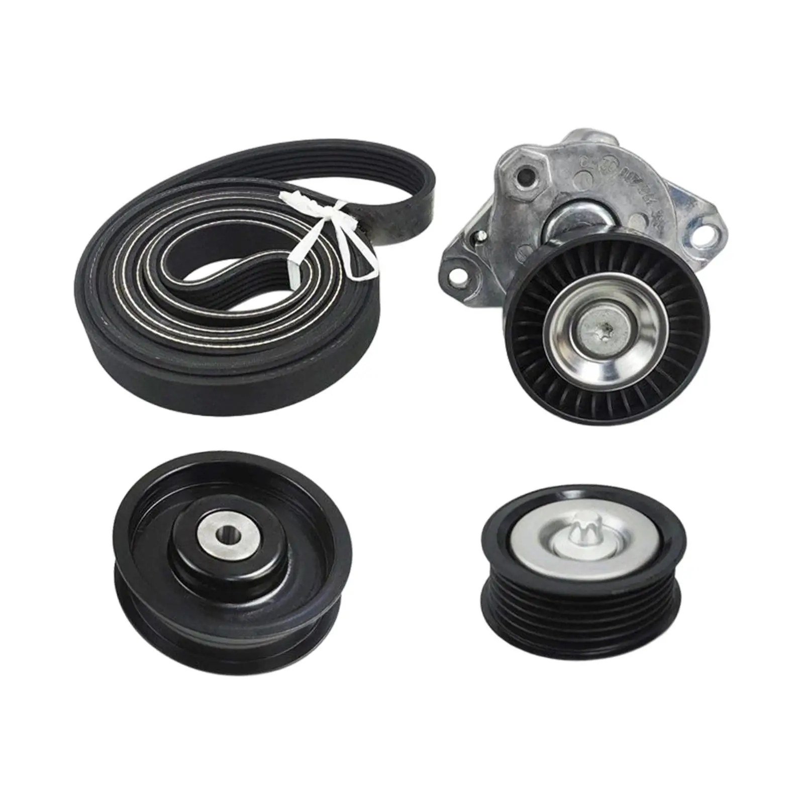 Drive Belt Tensioner and Idler Pulley Serpentine Belt Kit Repair Parts for Mercedes-benz C230 C280 CL550 E550 ml550 GLK350