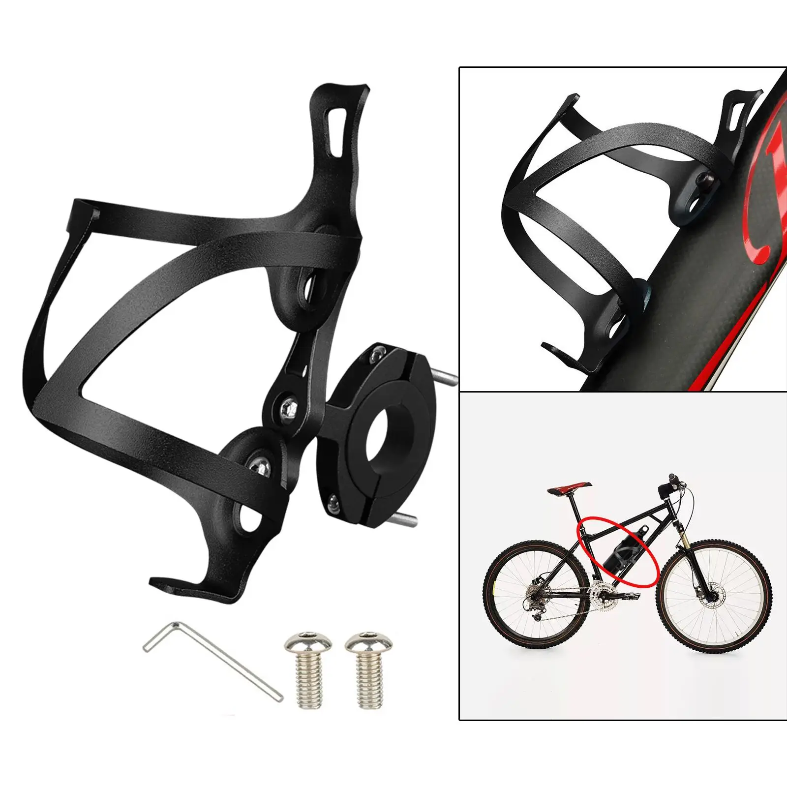 Aluminu Alloy Drink Water Bottle Cage Holder Mount Rack for Beverage Cycling