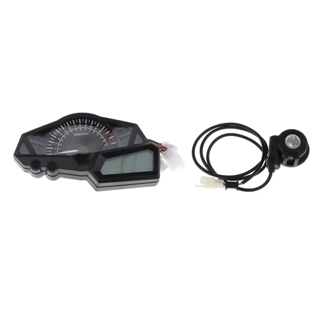 Digital LCD Speedometer Odometer Display Universal for Kawasaki 300 W/Sensor