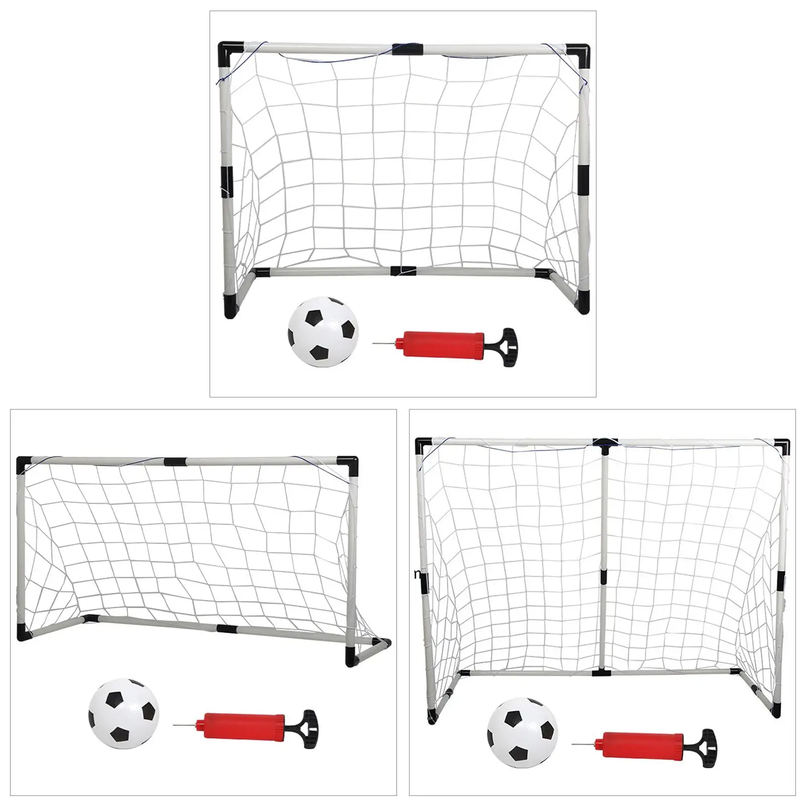 Children Football Goal  indoor  Net, Ball, and Pump Included Backyard Mini Training Practice Set Perfect Gift Portable