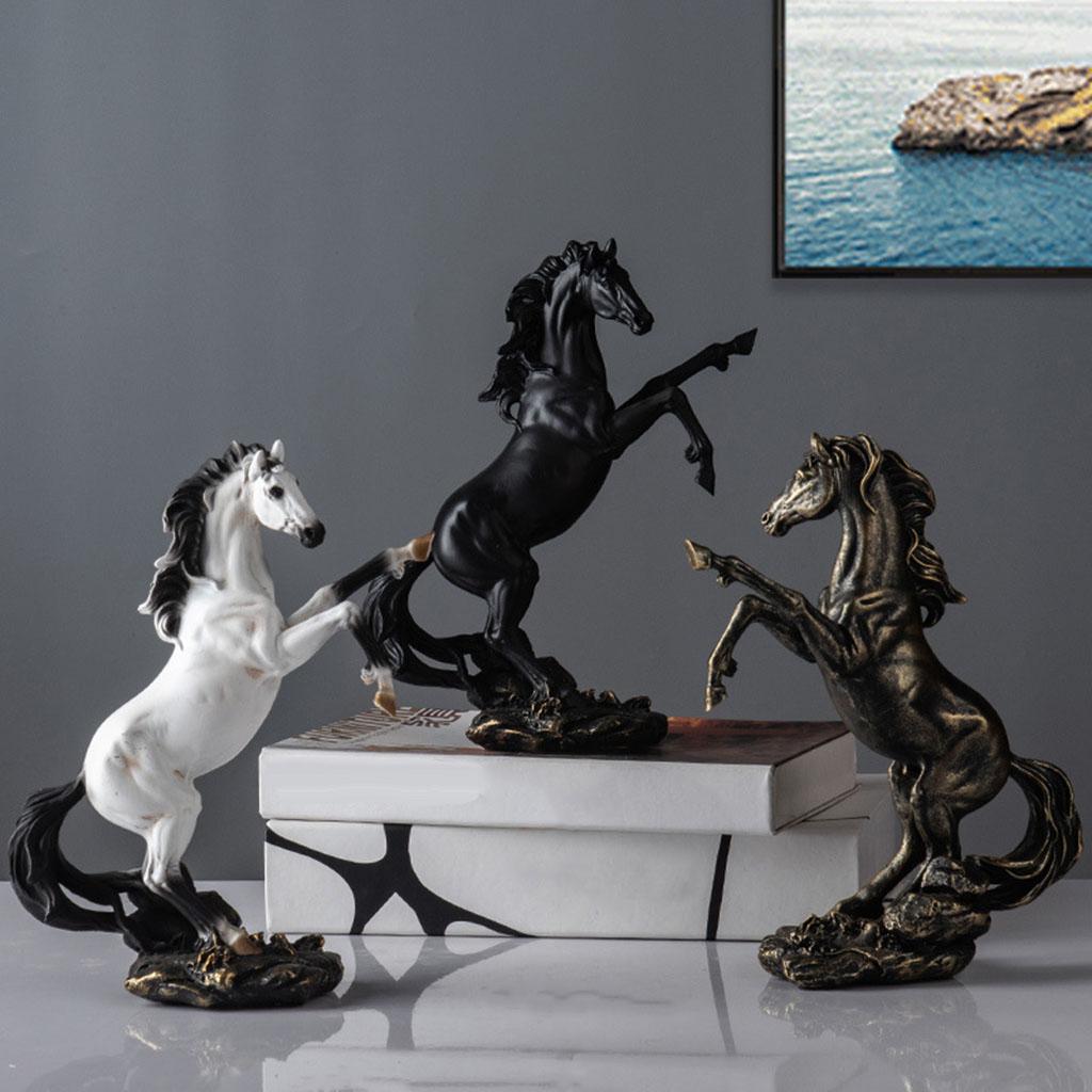 Horse Bronze Figurine Renaissance Style Solid Living Room Horse Sculpture