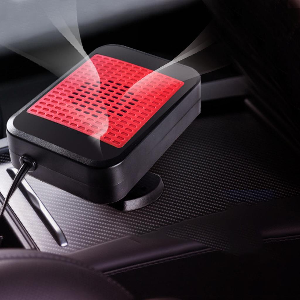 360 Degree Rotatable Car Heater Fast Heating Vehicle-Mounted Electric Dryer Windshield Defroster Electric Heater Fits for Winter
