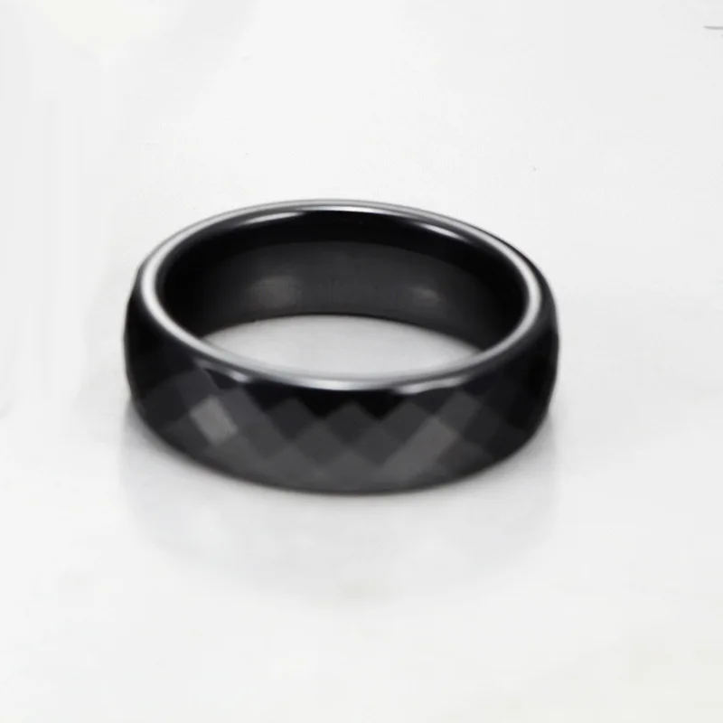 Kolmnsta 4/6 mm rosa Keramikring für Damen, handgeschnitten, hochwertiger Schmuck ohne Kratzer, Unisex-Ringe, allergiefrei, Schwarz, Weiß – Detail 7
