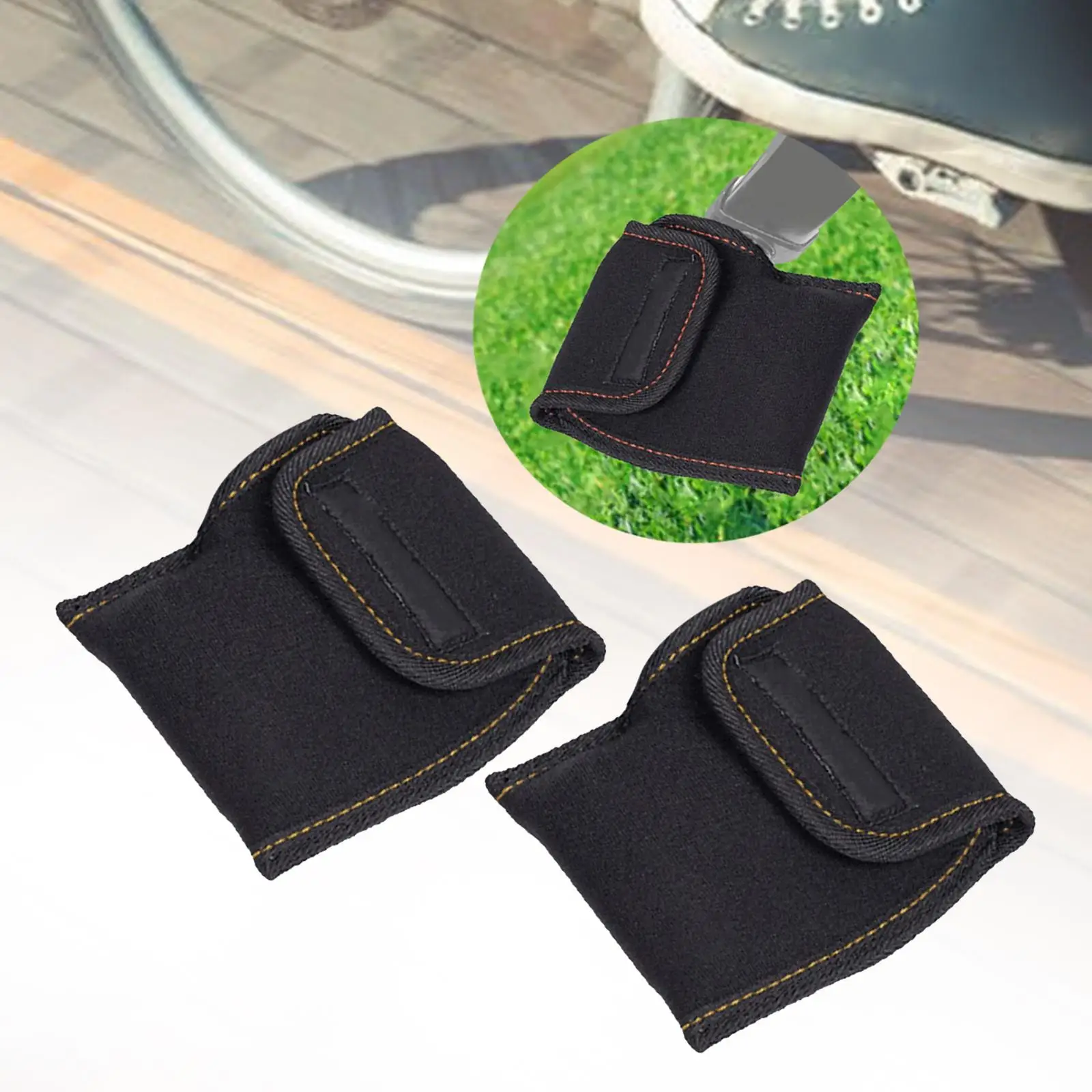1 Pair Bike Pedal Protective Cover Oxford Cloth Cleat Sleeves for Riding
