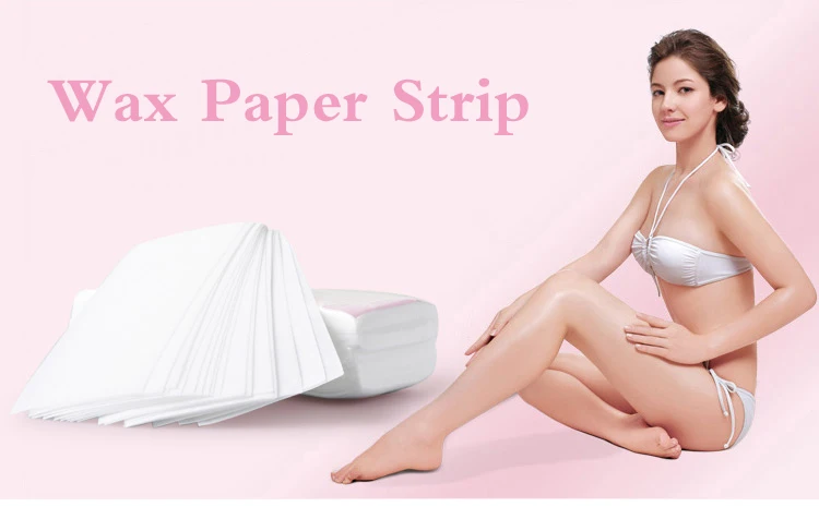 100pcs Women Men Hair Removal Wax Paper Nonwoven High Quality Body Leg Arm Hair Removal Epilator Wax Strip Paper Roll