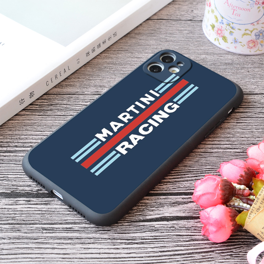 motorola one 5g ace phone case Martini Pattern Print Soft Silicone Matt iPhone Case For Apple 11 Pro Max Series Carbon Fiber Racing Stripes No7 No23 70 F1 moto g stylus 5g case