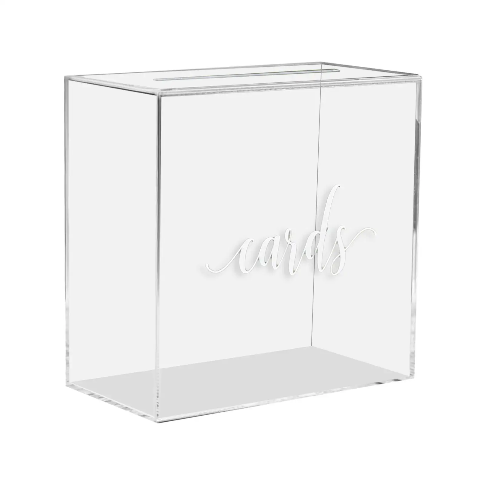 Acrylic wedding, DIY box Large Modern Design Acrylic Wedding Money Box, for Birthday Decorations Party Supplies