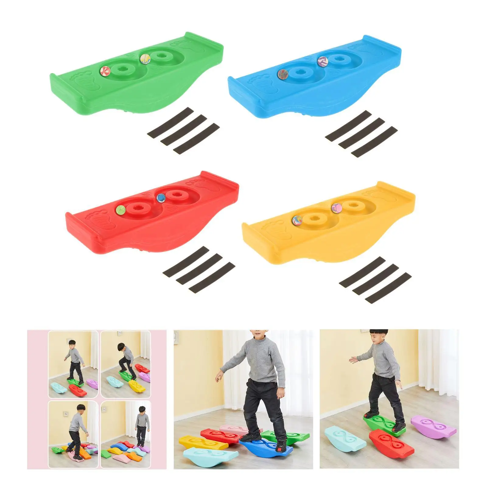 Balance Board Sensory Play Indoor Outdoor Games Rocking Seesaw Fitness Sport Stability Exercise Garden Kids Children Workout