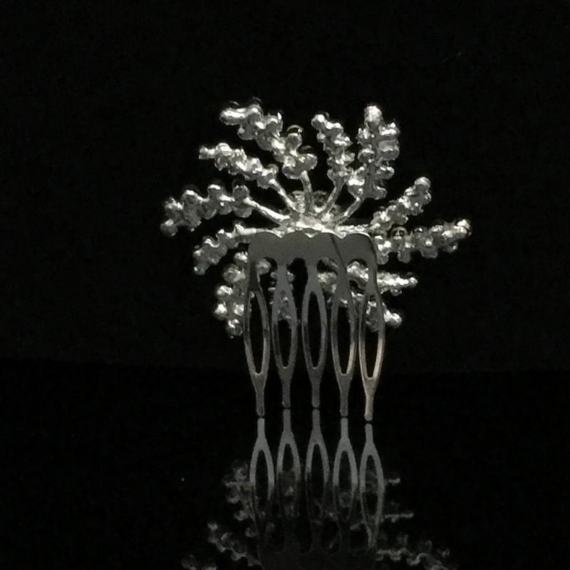 Diamante Bridal Wedding Prom Crystal Flower Hair Slide Comb Clip