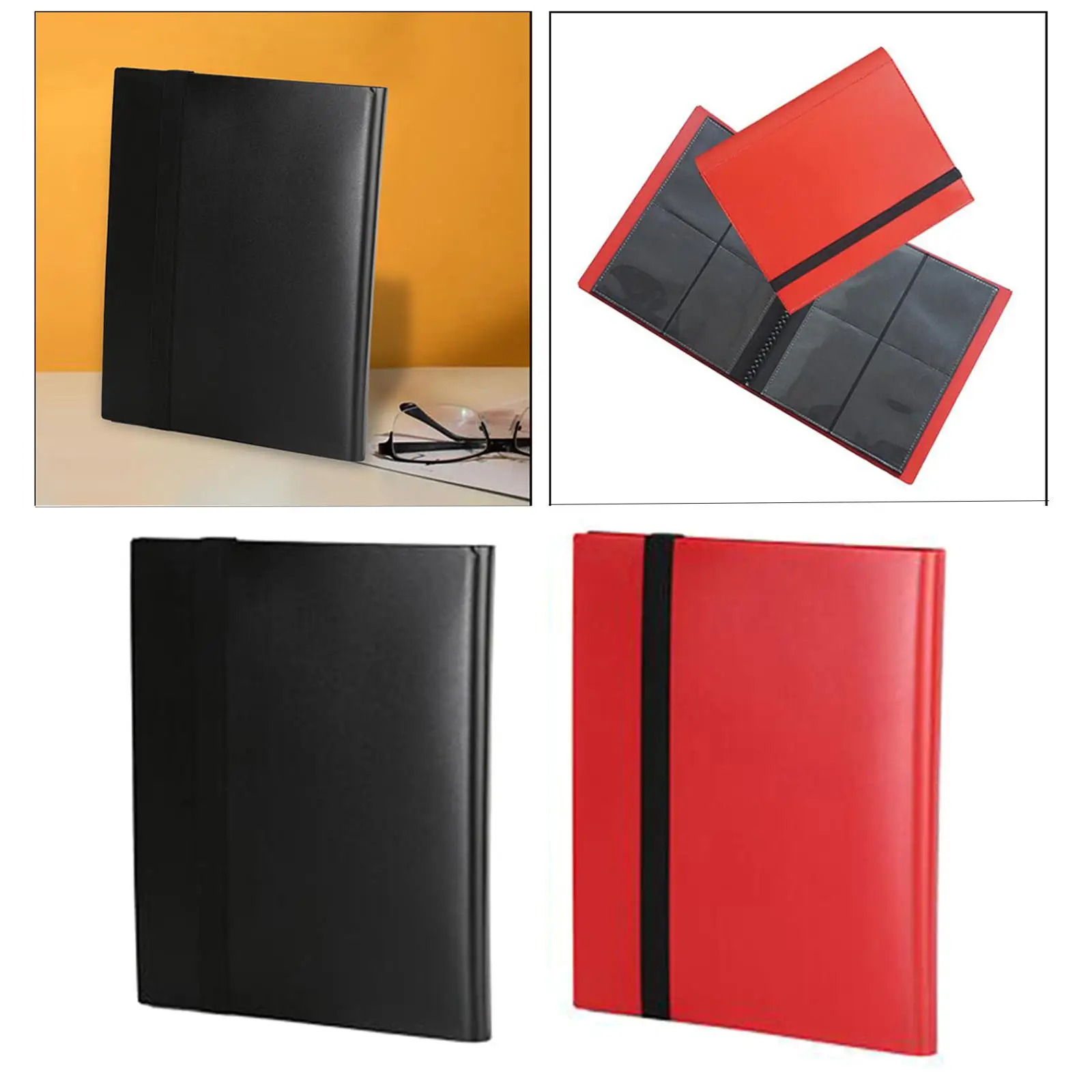 Album Display Binder Holder Clear Page Protector 9 Pocket Trading Binder 540 Double Sided Album for TCG Cards Sports Cards