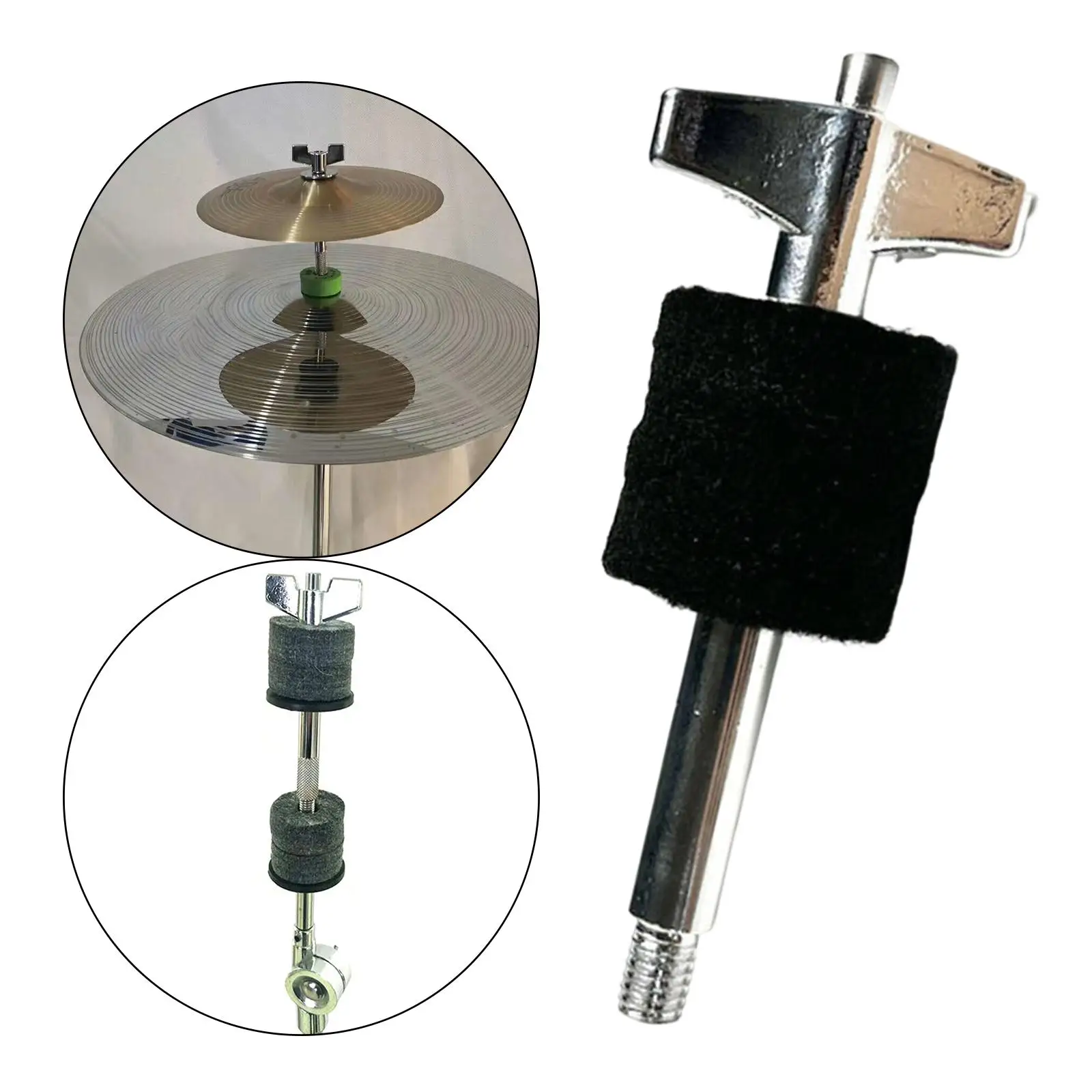 Jazz Drum Clutch Double Layer Hi Hat Stand Cymbal Clutch for Percussion Instrument