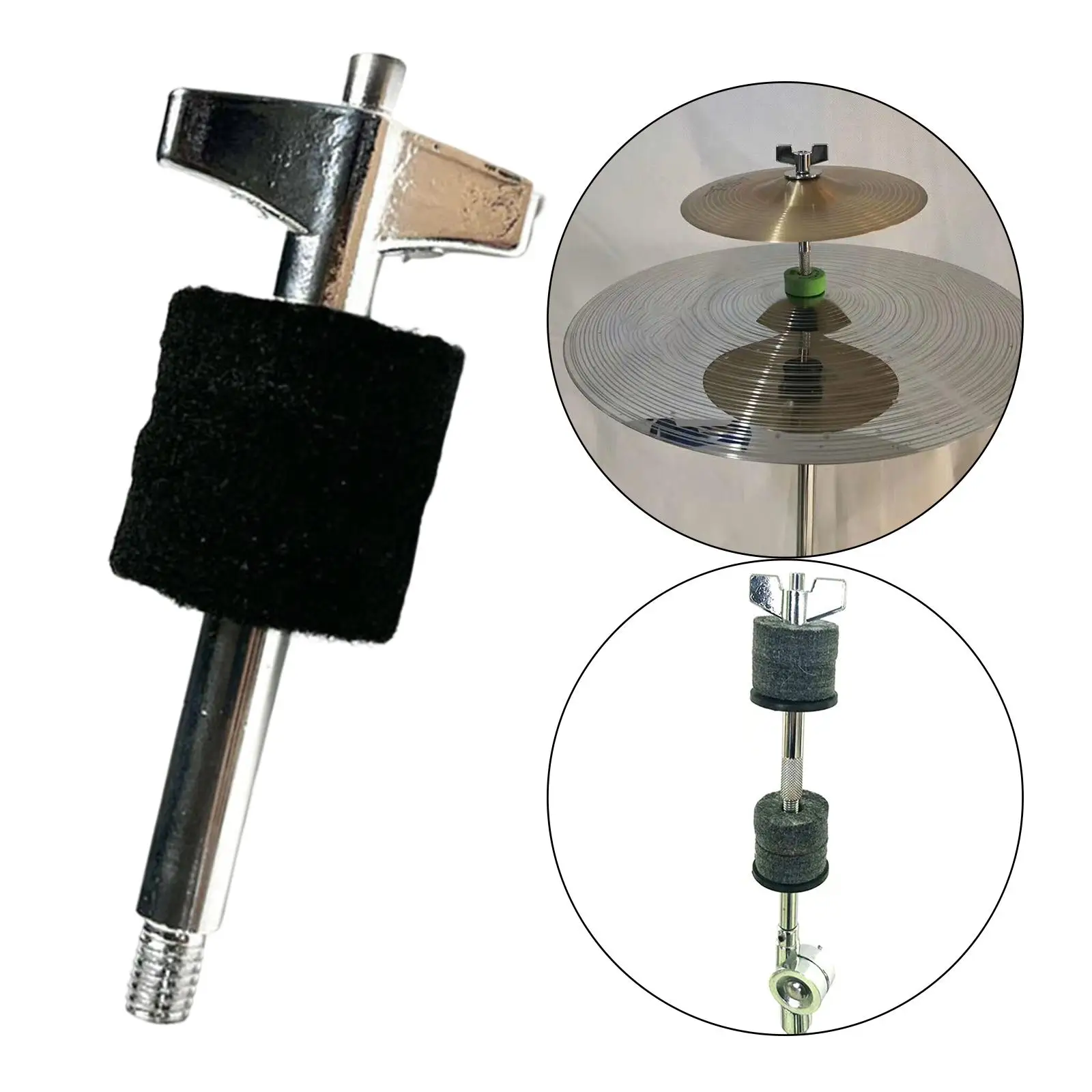 Jazz Drum Clutch Double Layer Hi Hat Stand Cymbal Clutch for Percussion Instrument